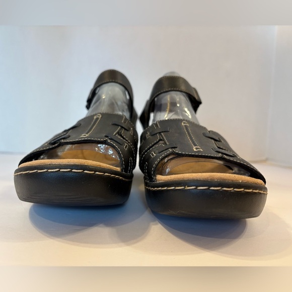 Clarks Delano Nila brown leather open toe sandals size 9 - Picture 6 of 11